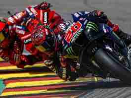 Fabio Quartararo and Pecco Francesco Bagnaia Sachsenring Germany 2022
