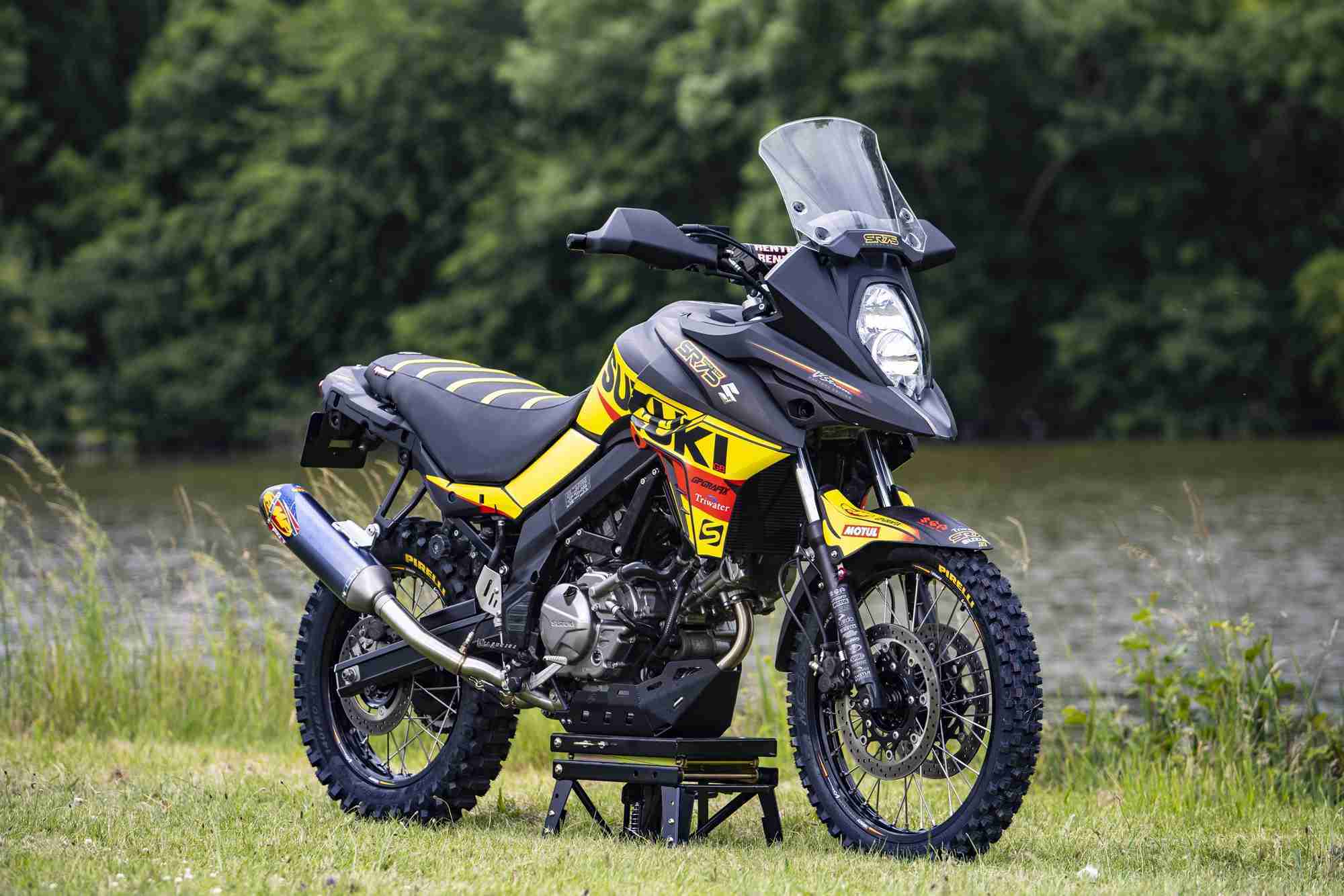 Suzuki V-Strom 650XT custom modified supercross style