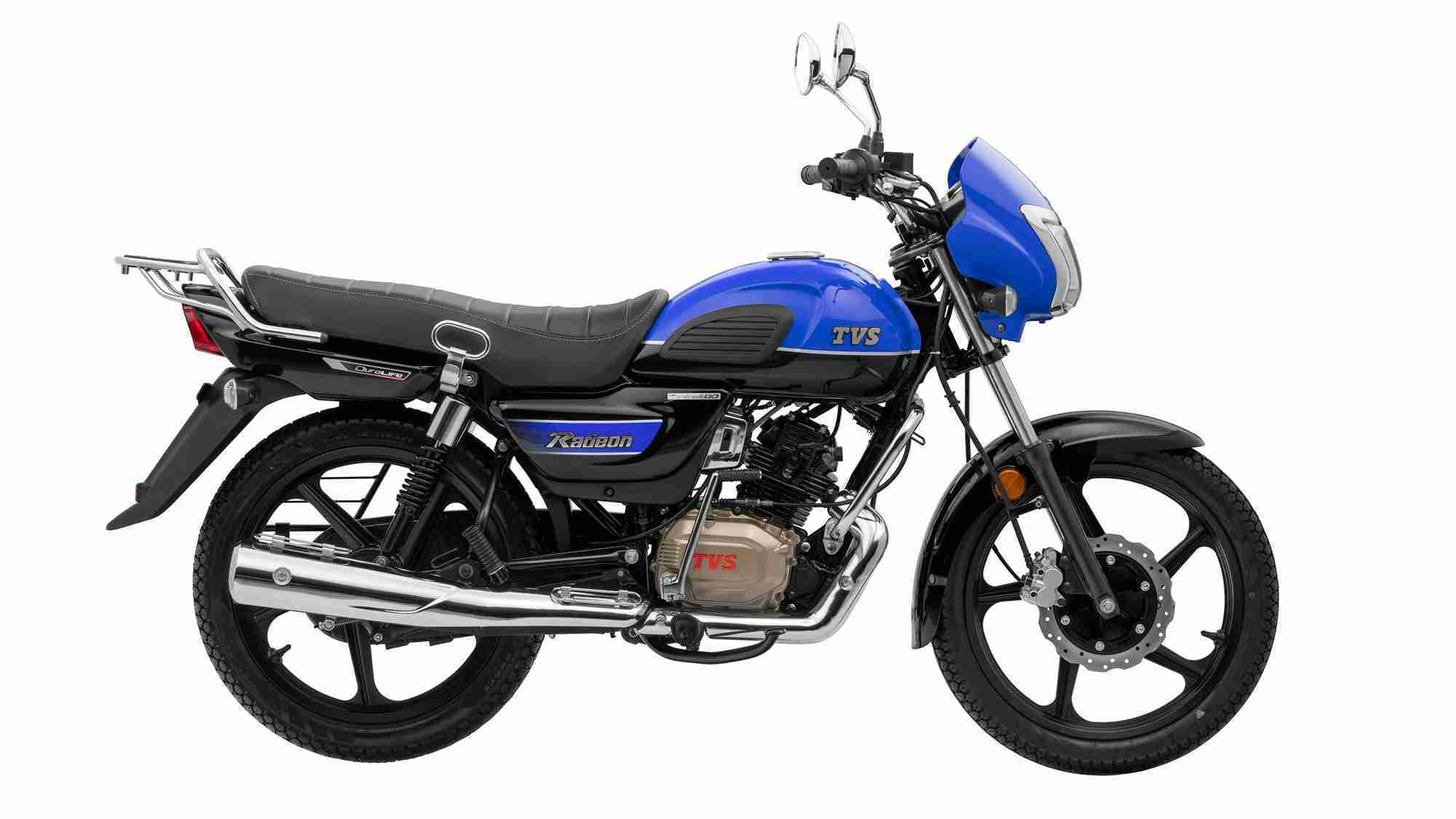 TVS Radeon DT BLUE BLACK dual tone colour option