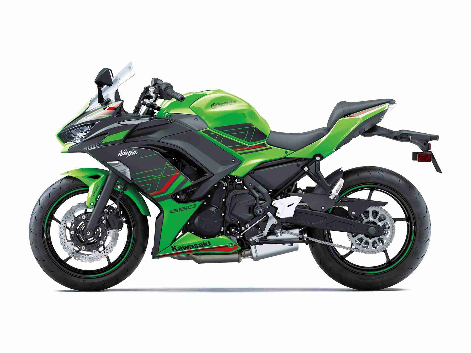 2023 Ninja 650 Lime Green Ebony
