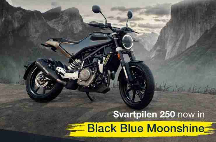 Husqvarna Svartpilen 250 Black Blue Moonshine colour option