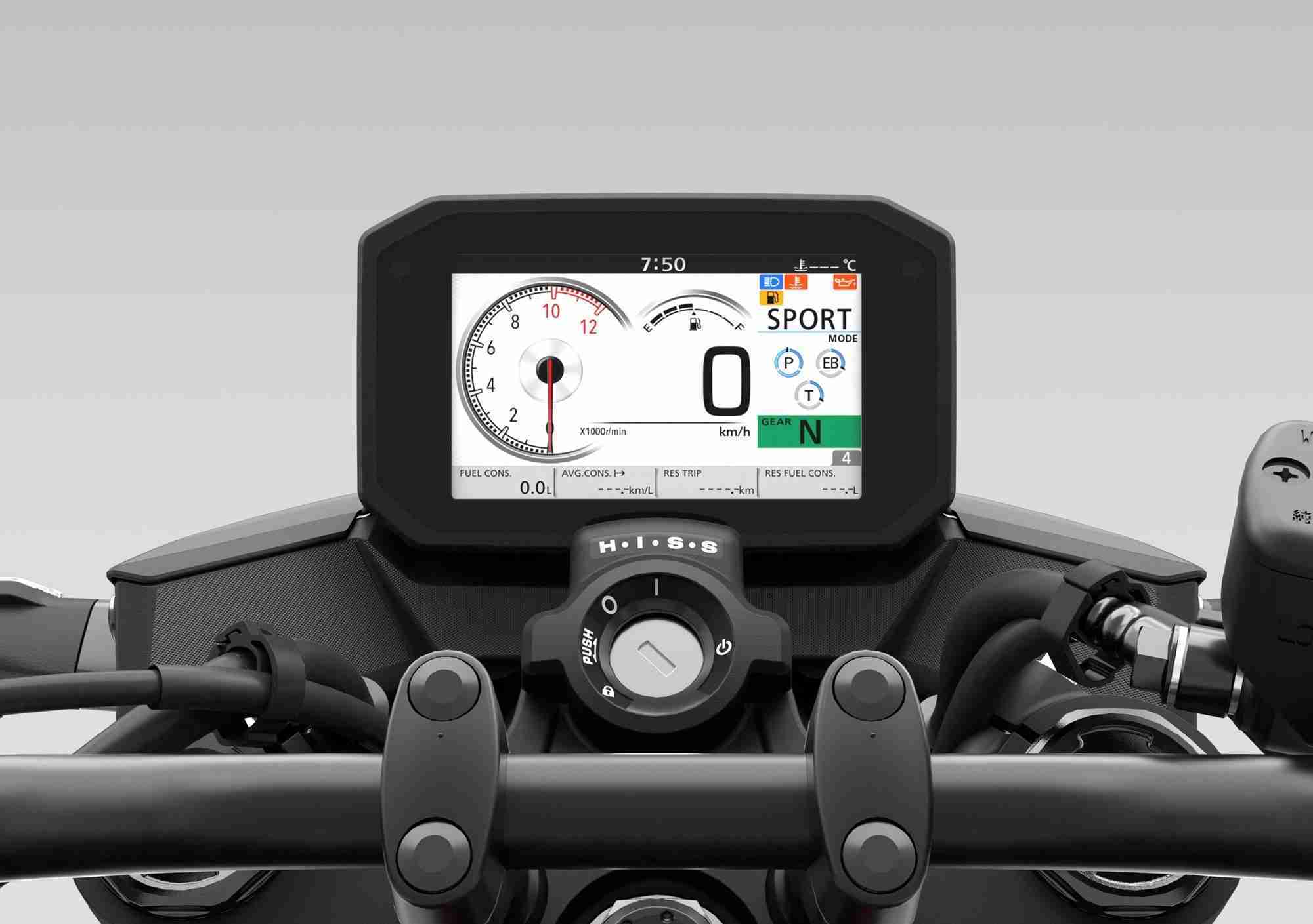 2023 CB750 Hornet TFT display