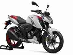 2023 TVS Apache RTR 160 4V Special Edition Pearl White colour