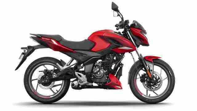 New Pulsar P150 Racing Red side view