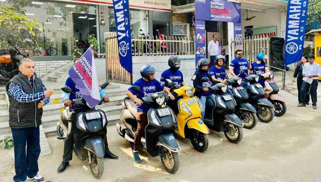 Yamaha Mileage Challenge Activity Delhi gets 91.67 KMPL