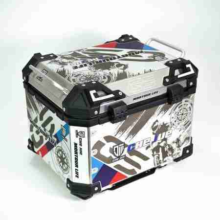 Trips Odessey Metal Top Box Silver (GS Vinyl) 45 ltrs