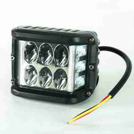 6 LED Aux Lamp with blue blinkers