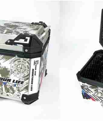 Trips Odessey Metal Top Box Silver (GS Vinyl) 45 ltrs
