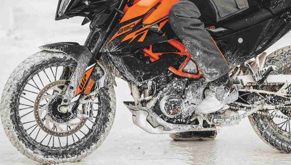 2023 KTM 390 Adventure spoked wheels with aluminium rims