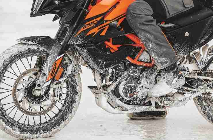 2023 KTM 390 Adventure spoked wheels with aluminium rims