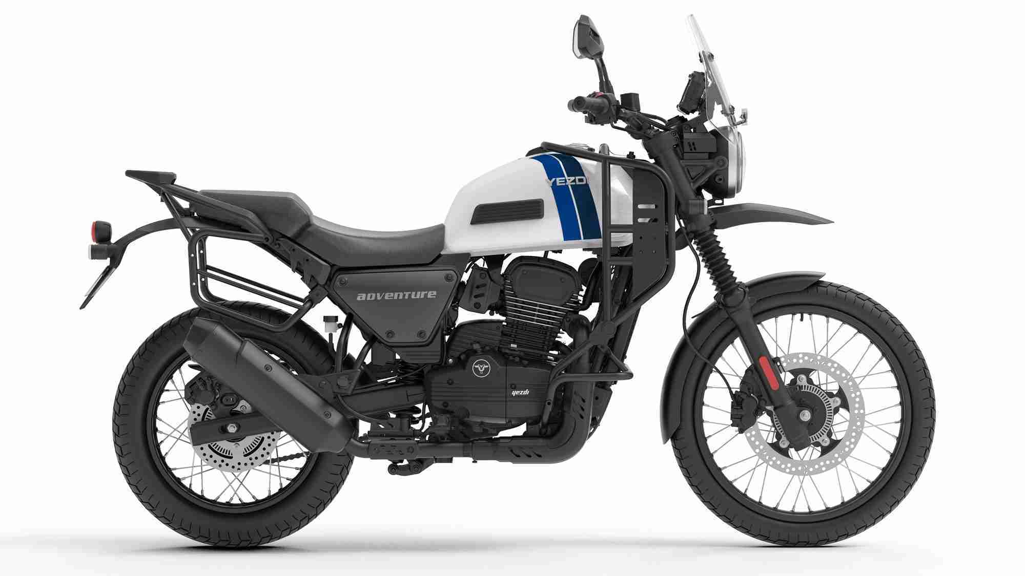 Yezdi Adventure Whiteout colour option