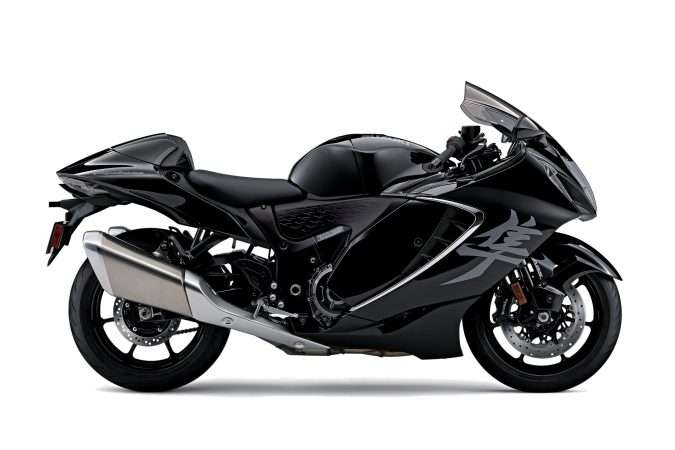 2023 Suzuki Hayabusa Metallic Mat Black No. 2 Glass Sparkle Black