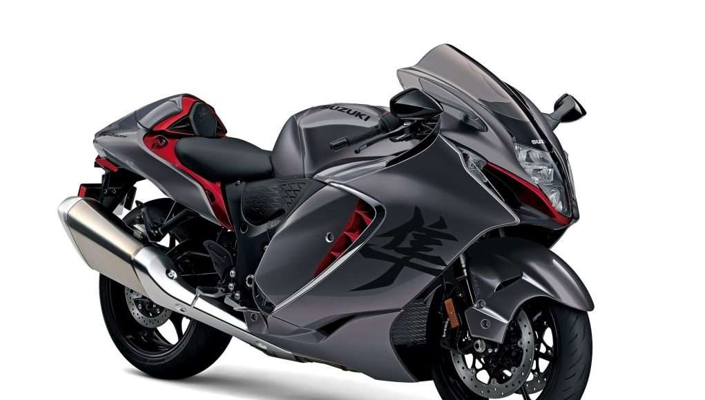 2023 Suzuki Hayabusa Metallic Thunder Gray Candy Daring Red