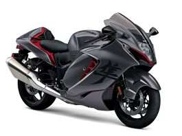 2023 Suzuki Hayabusa Metallic Thunder Gray Candy Daring Red