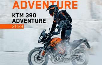 2023 KTM 390 ADVENTURE with spoke wheels and adjustable suspensions