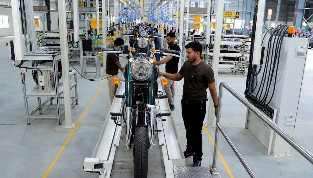 Royal Enfield factory assembly line CKD Nepal