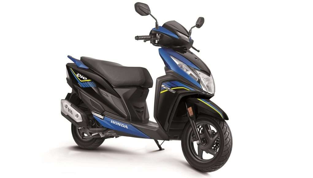 Honda Dio 125 Mat Marvel Blue Metallic colour option