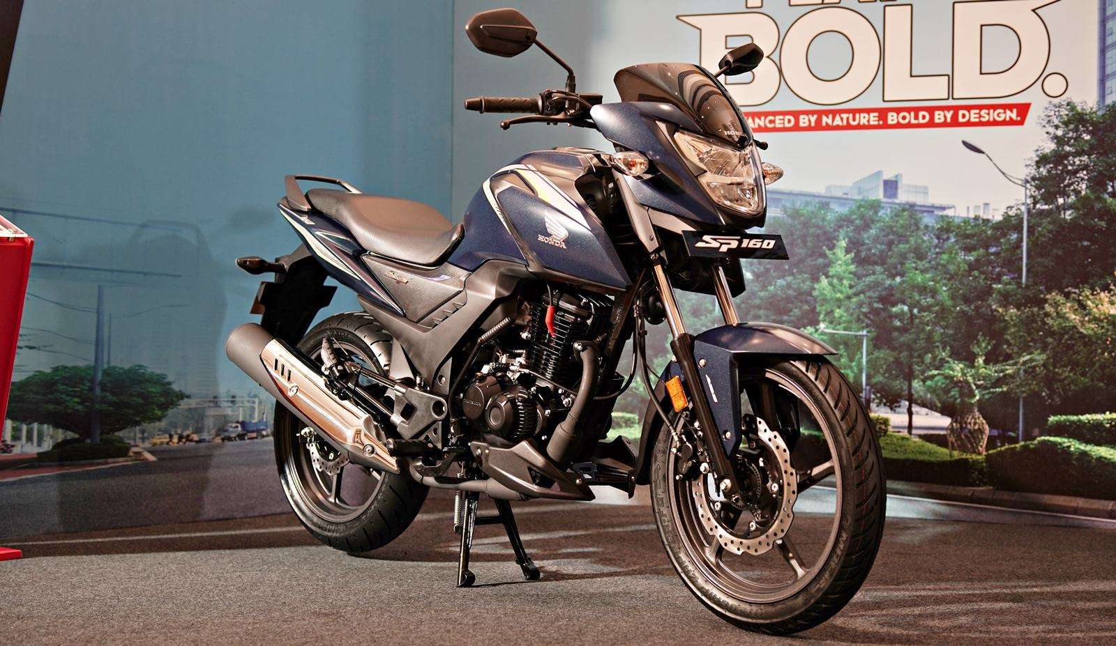 Honda SP160 Blue front view