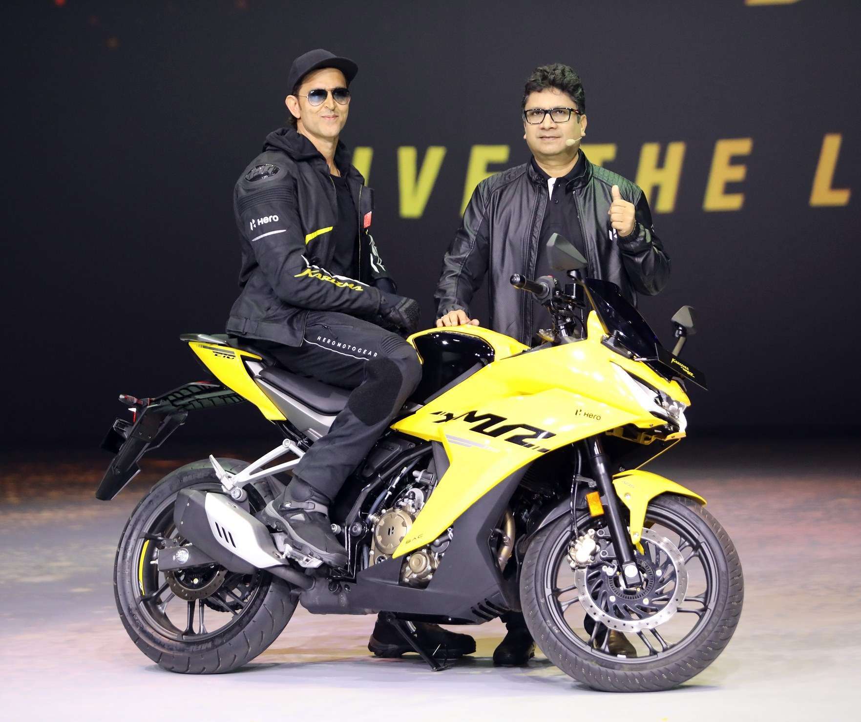 Hrithik Roshan at the launch of the Hero Karizma XMR
